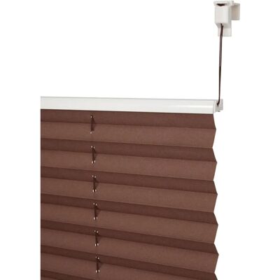 K-HOME Siena Plissee - 130cm, Braun, Verstellbar, Ohne Bohren K-HOME Siena Plissee - 130cm, Braun, Verstellbar, Ohne Bohren