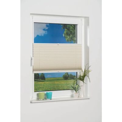 K-HOME Siena Beige Plissees - Ohne Bohren, 130cm K-HOME Siena Beige Plissees - Ohne Bohren, 130cm