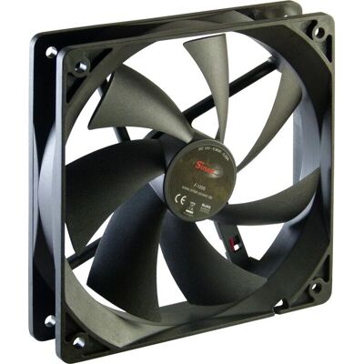 Ventilateur pour boîtier PC Inter-Tech F-120-S - Noir - 120mm Ventilateur pour boîtier PC Inter-Tech F-120-S - Noir - 120mm