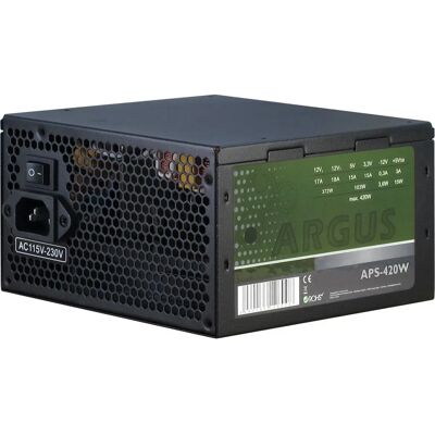 Inter-Tech Argus Virtalähde 420W - Musta - ATX Inter-Tech Argus Virtalähde 420W - Musta - ATX
