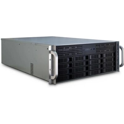Intertech IPC 4U-4416 48,26cm 19Zoll 4HE Storage Rackmount-Gehaeuse - Schwarz, Silber Intertech IPC 4U-4416 48,26cm 19Zoll 4HE Storage Rackmount-Gehaeuse - Schwarz, Silber