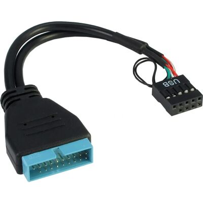 Inter-Tech 88885217 Belső USB-adapter - Fekete - USB 3.0/2.0 Inter-Tech 88885217 Belső USB-adapter - Fekete - USB 3.0/2.0