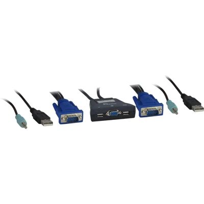 Inter-Tech KVM-LS-21JA - Interruttore VGA USB per Desktop Inter-Tech KVM-LS-21JA - Interruttore VGA USB per Desktop
