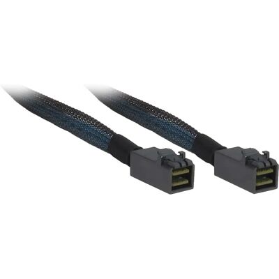 Inter-Tech 1m 2xSFF 8643 Storage Cable - Black/Blue Inter-Tech 1m 2xSFF 8643 Storage Cable - Black/Blue
