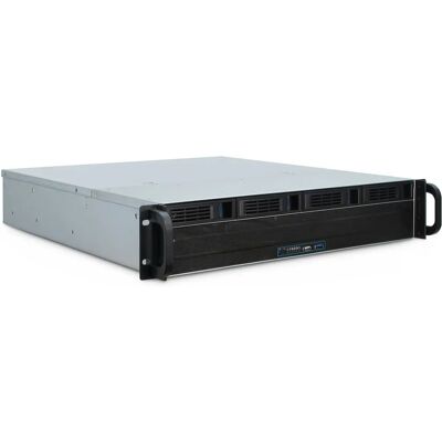 Inter-Tech 2U 2404L Server Rack - micro ATX, 5 x 3,5" bays, Hot-Swap, Zwart, Grijs Inter-Tech 2U 2404L Server Rack - micro ATX, 5 x 3,5" bays, Hot-Swap, Zwart, Grijs