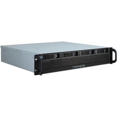 Inter-Tech IPC 2U-2404S Rack Noir - Supporte Mini-ITX, uATX - Boîtier de stockage - Publicité Inter-Tech IPC 2U-2404S Rack Noir - Supporte Mini-ITX, uATX - Boîtier de stockage - Publicité