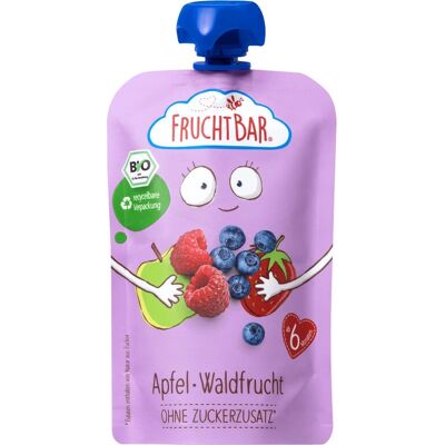 FruchtBar - 3421 - Apfel - Heidelbeere - fruit puree FruchtBar - 3421 - Apfel - Heidelbeere - fruit puree