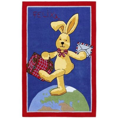 Felix der Hase - FE-2943-01-01 - Blau - 110x170 - Teppich Felix der Hase - FE-2943-01-01 - Blau - 110x170 - Teppich