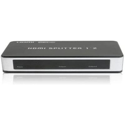 HDSupply HDGear HSP0102B - 1X2 HDMI Verteiler - Schwarz/Silber HDSupply HDGear HSP0102B - 1X2 HDMI Verteiler - Schwarz/Silber