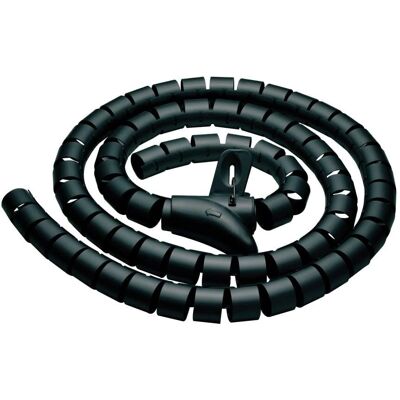 PureMounts Universell Kabelspiral - 2,5 m Svart - Kabelhantering PureMounts Universell Kabelspiral - 2,5 m Svart - Kabelhantering