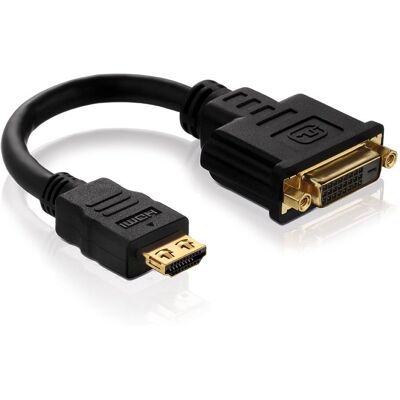 Purelink Pureinstall Video Adapter - Dvi-D zu HDMI - 10cm - Dreifachschutz - Schwarz Purelink Pureinstall Video Adapter - Dvi-D zu HDMI - 10cm - Dreifachschutz - Schwarz