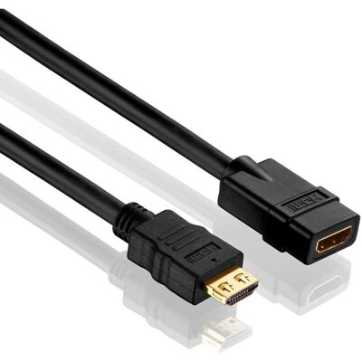 Purelink Pureinstall Pi1100 Høyhastighets HDMI-forlengelseskabel 5m - Svart Purelink Pureinstall Pi1100 Høyhastighets HDMI-forlengelseskabel 5m - Svart
