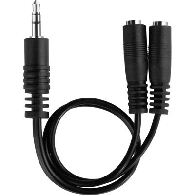 HDSUPPLY - LP-AA120 - 3,5mm male naar 3,5mm female - 2x3,5mm - Audio-adapter HDSUPPLY - LP-AA120 - 3,5mm male naar 3,5mm female - 2x3,5mm - Audio-adapter