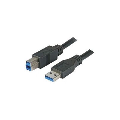 M-Cab USB 3m Kabel - Typ A auf Typ B - Schwarz M-Cab USB 3m Kabel - Typ A auf Typ B - Schwarz