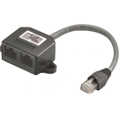 M-Cab 7000917 Netwerksplitter - Zwart M-Cab 7000917 Netwerksplitter - Zwart