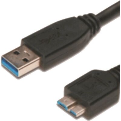 Assmann - USB-A to Micro-B 3.0 - 1 m - Black - USB Kabel Assmann - USB-A to Micro-B 3.0 - 1 m - Black - USB Kabel
