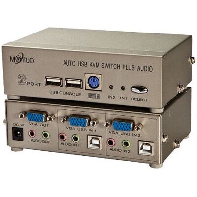 M-Cab KVM0819 Commutateur KVM VGA USB 2 Ports - Switch KVM - Publicité M-Cab KVM0819 Commutateur KVM VGA USB 2 Ports - Switch KVM - Publicité