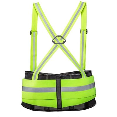 Cinturón de soporte lumbar High-Vis amarillo - Soporte de espalda Kneetek Cinturón de soporte lumbar High-Vis amarillo - Soporte de espalda Kneetek