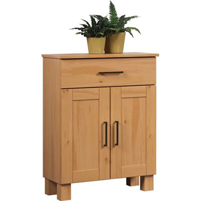 WELLTIME Ulea Badschrank - Massiv Kiefer - 2 Schubladen & Türen WELLTIME Ulea Badschrank - Massiv Kiefer - 2 Schubladen & Türen