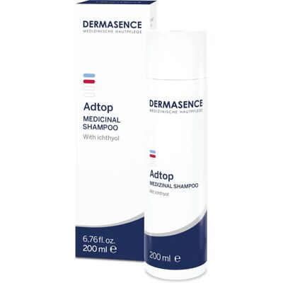 Shampoing Médical Dermasence Adtop - Cuir chevelu sec - Publicité Shampoing Médical Dermasence Adtop - Cuir chevelu sec - Publicité