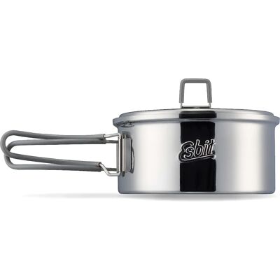 Pentola in Acciaio Inox Esbit - 1100ML - Ideale per Esterni Pentola in Acciaio Inox Esbit - 1100ML - Ideale per Esterni