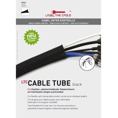 Tubo de cable LTC 6.6 pies - Gestión de cables negro Tubo de cable LTC 6.6 pies - Gestión de cables negro
