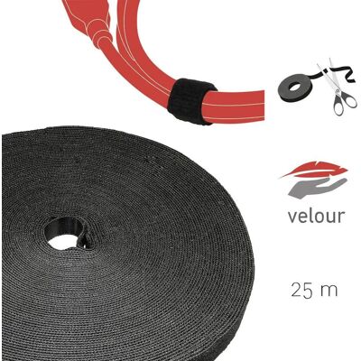 LTC Pro Roll - Ruban de gestion de câbles Velcro - Noir - Publicité LTC Pro Roll - Ruban de gestion de câbles Velcro - Noir - Publicité