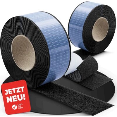 Label the Cable LTC 1610-5-50 - Strap aus robustem Klettband - Schwarz Label the Cable LTC 1610-5-50 - Strap aus robustem Klettband - Schwarz