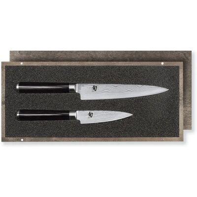Conjunto de Facas de Cozinha Kai DMS-210 - 2 Peças - Aço Damasco Conjunto de Facas de Cozinha Kai DMS-210 - 2 Peças - Aço Damasco