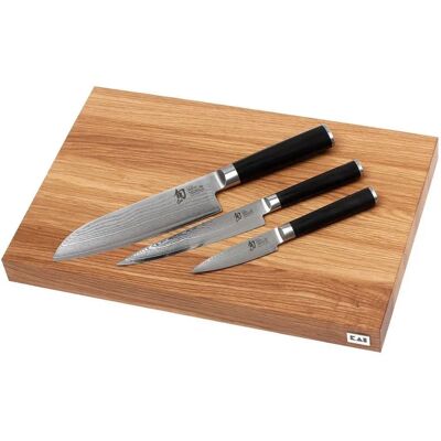 Conjunto de facas Kai Shun Classic - Lâminas em aço damasco - Artesanato japonês Conjunto de facas Kai Shun Classic - Lâminas em aço damasco - Artesanato japonês
