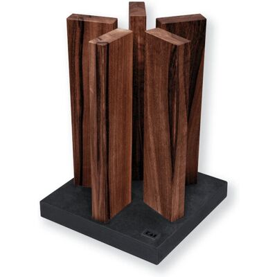 Suporte magnético para facas Kai Stonehenge - Granito/Nogueira - Para 10 facas Suporte magnético para facas Kai Stonehenge - Granito/Nogueira - Para 10 facas