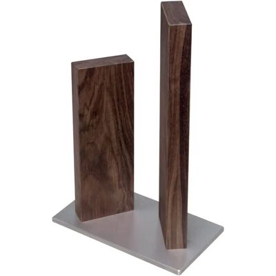 KAI Walnut Knife Block - Holds 4 Knives - Knife Holder - Modern Kitchen Accessory KAI Walnut Knife Block - Holds 4 Knives - Knife Holder - Modern Kitchen Accessory