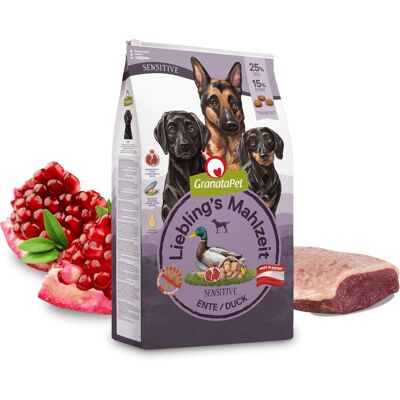 GranataPet vuxen hundmat med anka - Fritt för spannmål, 10kg GranataPet vuxen hundmat med anka - Fritt för spannmål, 10kg