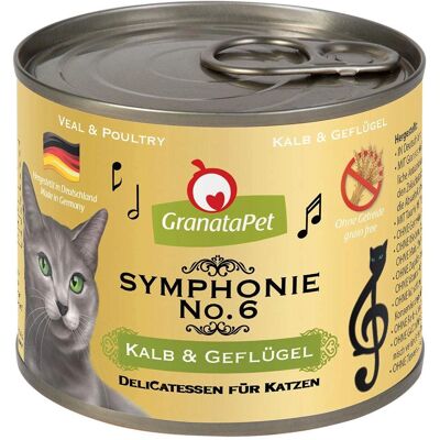 GranataPet Symphonie - Spannmålsfri våtfoder för katter - 12x200g GranataPet Symphonie - Spannmålsfri våtfoder för katter - 12x200g