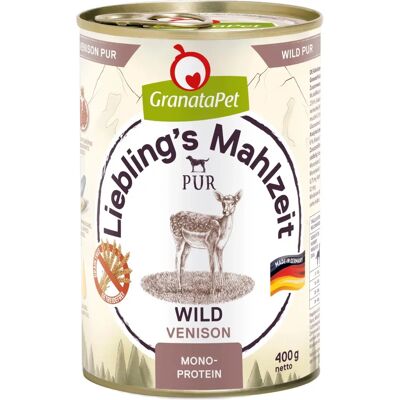 GranataPet Rehfleisch PUR - Nassfutter für Hunde GranataPet Rehfleisch PUR - Nassfutter für Hunde