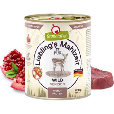 Nourriture humide pour chiens GranataPet - Venaison, 800 g Nourriture humide pour chiens GranataPet - Venaison, 800 g
