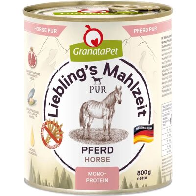GranataPet Horse Pur - våtfoder med hästkött - Hundemad GranataPet Horse Pur - våtfoder med hästkött - Hundemad