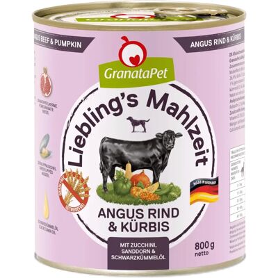 GranataPet Bœuf Angus & Citrouille - Nourriture pour chiens - Publicité GranataPet Bœuf Angus & Citrouille - Nourriture pour chiens - Publicité