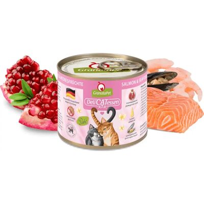 Nourriture humide pour chats GranataPet - Saumon & Fruits de mer - 200 g Nourriture humide pour chats GranataPet - Saumon & Fruits de mer - 200 g