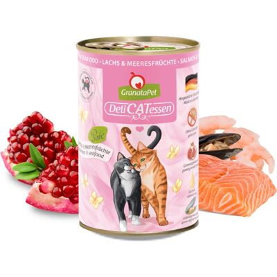 Nourriture humide pour chats GranataPet 198288 - Saumon & Fruits de mer Nourriture humide pour chats GranataPet 198288 - Saumon & Fruits de mer