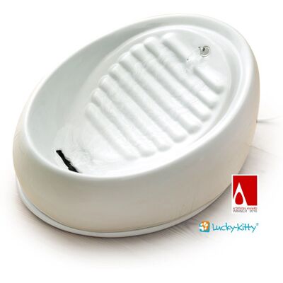 Lucky-Kitty Keramik Wassernapf - 1,5L - Leise & Robust Lucky-Kitty Keramik Wassernapf - 1,5L - Leise & Robust