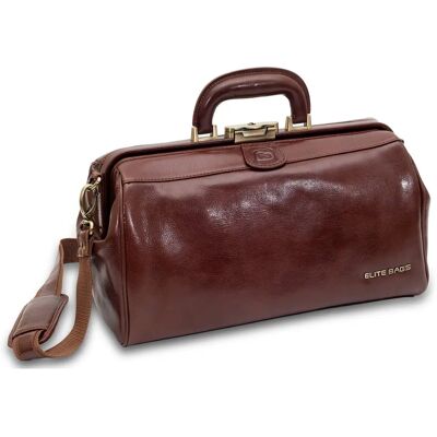 Elite Bags Barna Bőr Orvosi Táska - Vintage Stílus Elite Bags Barna Bőr Orvosi Táska - Vintage Stílus
