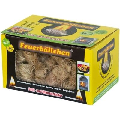 FIREBALLS Allume-feu naturel - 500g - Type de feu - Publicité FIREBALLS Allume-feu naturel - 500g - Type de feu - Publicité
