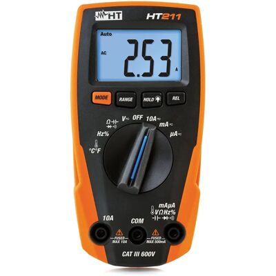 HT Instruments HT211 Digital Multimeter - CAT III 600 V HT Instruments HT211 Digital Multimeter - CAT III 600 V