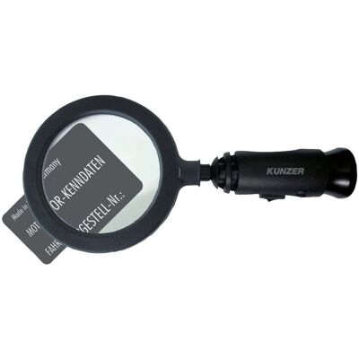 Kunzer 7LL01 Lupe - 90mm, LED, Schwarz Kunzer 7LL01 Lupe - 90mm, LED, Schwarz