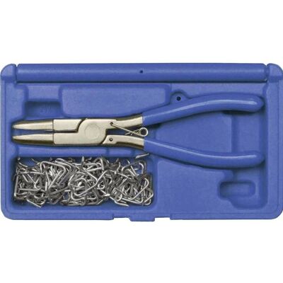 Set di 101 morsetti e graffe Kunzer - Felt and upholstery tools Set di 101 morsetti e graffe Kunzer - Felt and upholstery tools