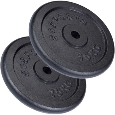 Zestaw 30kg talerzy do podnoszenia - Wytrzymałe płytki żeliwne Zestaw 30kg talerzy do podnoszenia - Wytrzymałe płytki żeliwne