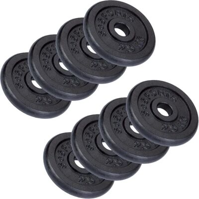 Disques de Pesas ScSPORTS 20kg - Fonte, Noir - Accessoires de Gymnastique - Publicité Disques de Pesas ScSPORTS 20kg - Fonte, Noir - Accessoires de Gymnastique - Publicité