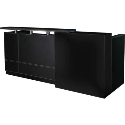 Jet-Line Philadelphia Leder Empfangstheke - 2,5 m Büro Jet-Line Philadelphia Leder Empfangstheke - 2,5 m Büro