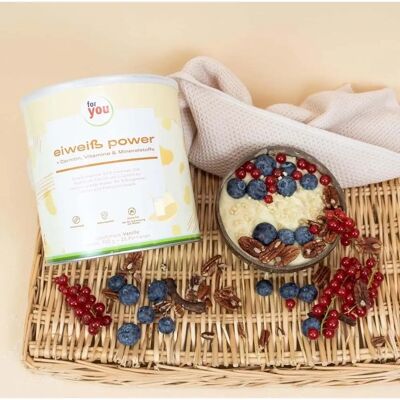 For You eHealth GmbH - Vanille Eiweiß Pulver 750g - Hochwertige Proteinmischung For You eHealth GmbH - Vanille Eiweiß Pulver 750g - Hochwertige Proteinmischung